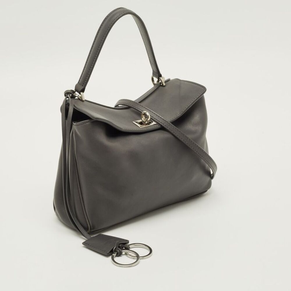 Balenciaga Rodeo Mini Grey Leather Top Handle Bag - Picture 3 of 7